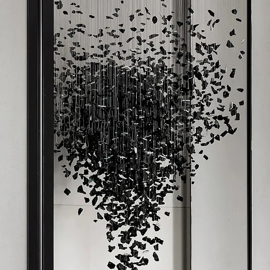 Image Lustre moderne en pierre et charbon de bois