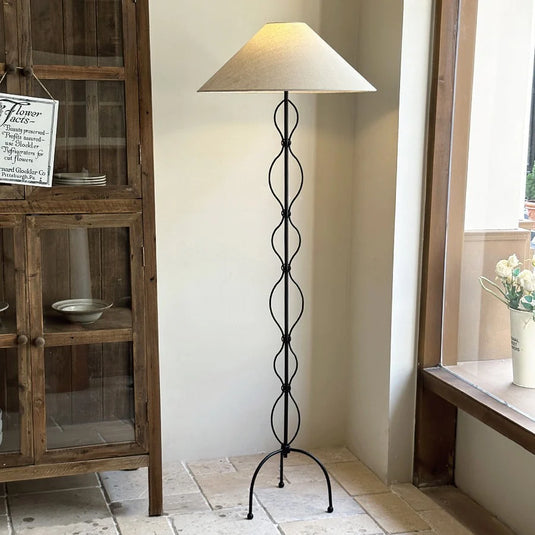 Image Gedraaide vloerlamp