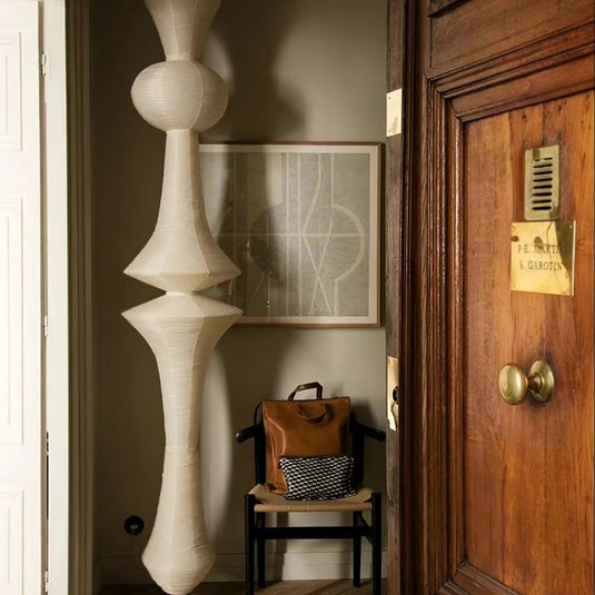 Image Lampe à suspension en papier Washi E