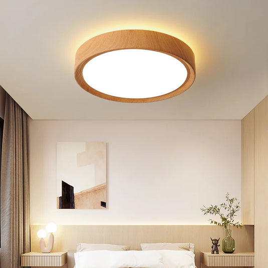 Image Wood Grain Ceiling Light