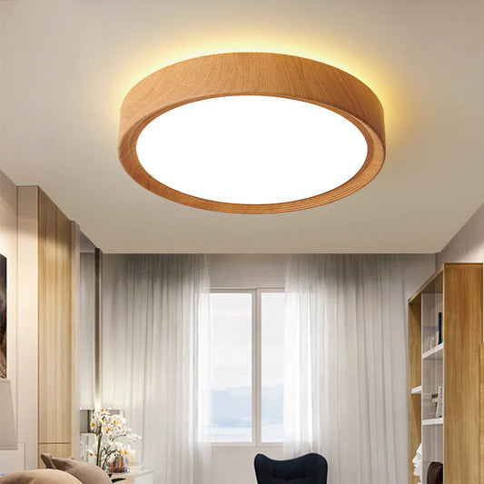 Image Wood Grain Ceiling Light