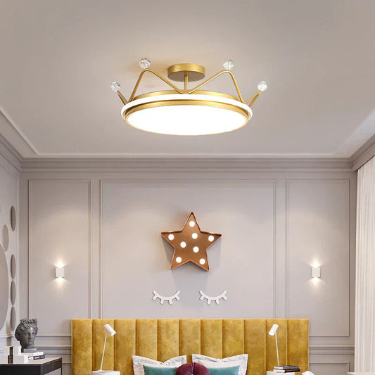 Elevate Your Space with the Elegance of Creative Crown Ceiling Lamp