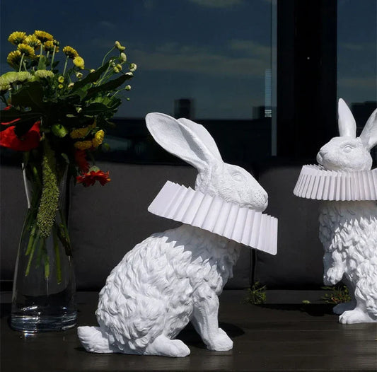 Resin Rabbit Table Lamp: Whimsy Lights Up Life