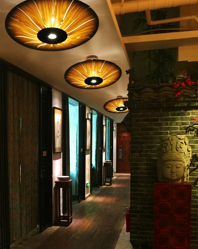 Asian Umbrella Ceiling Light 4