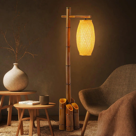 Bamboo Tube Floor Lamp 1