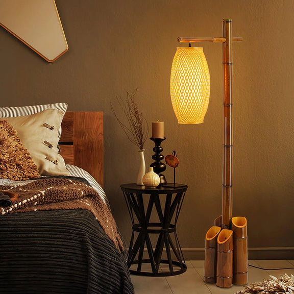 Bamboo Tube Floor Lamp 2