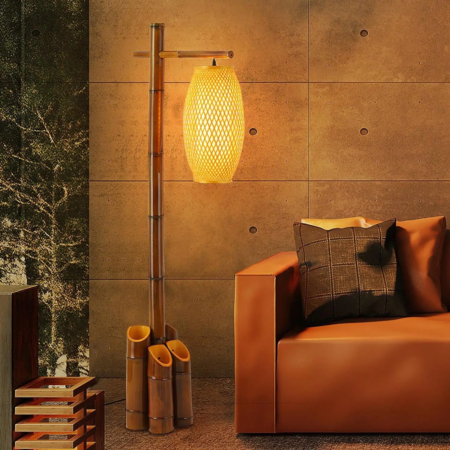 Bamboo Tube Floor Lamp 3