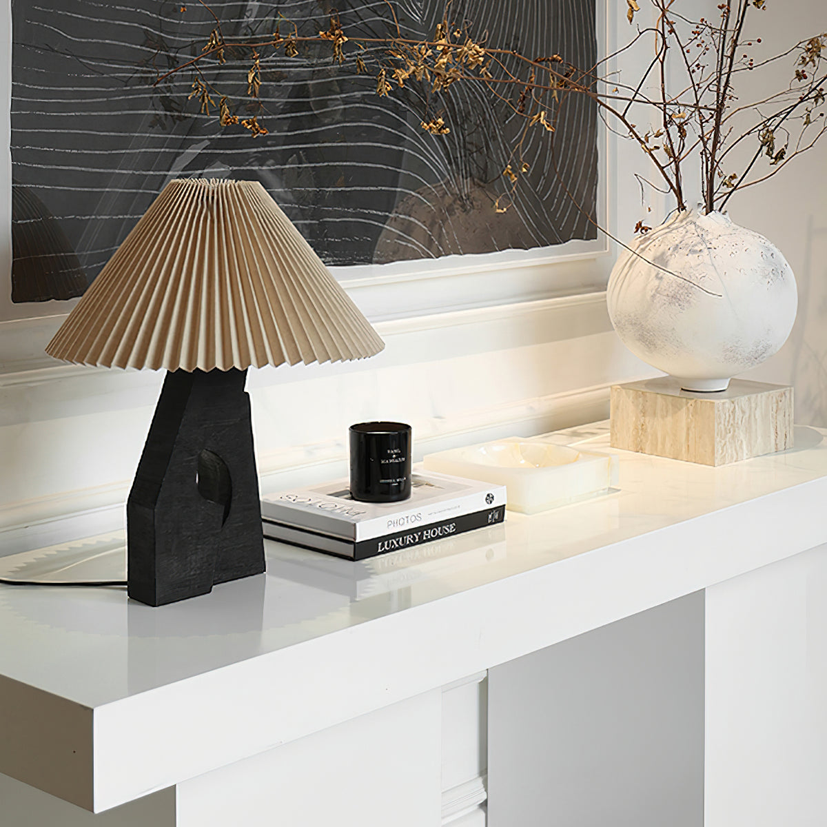 Black_Lattice_Pleat_Table_Lamp_7