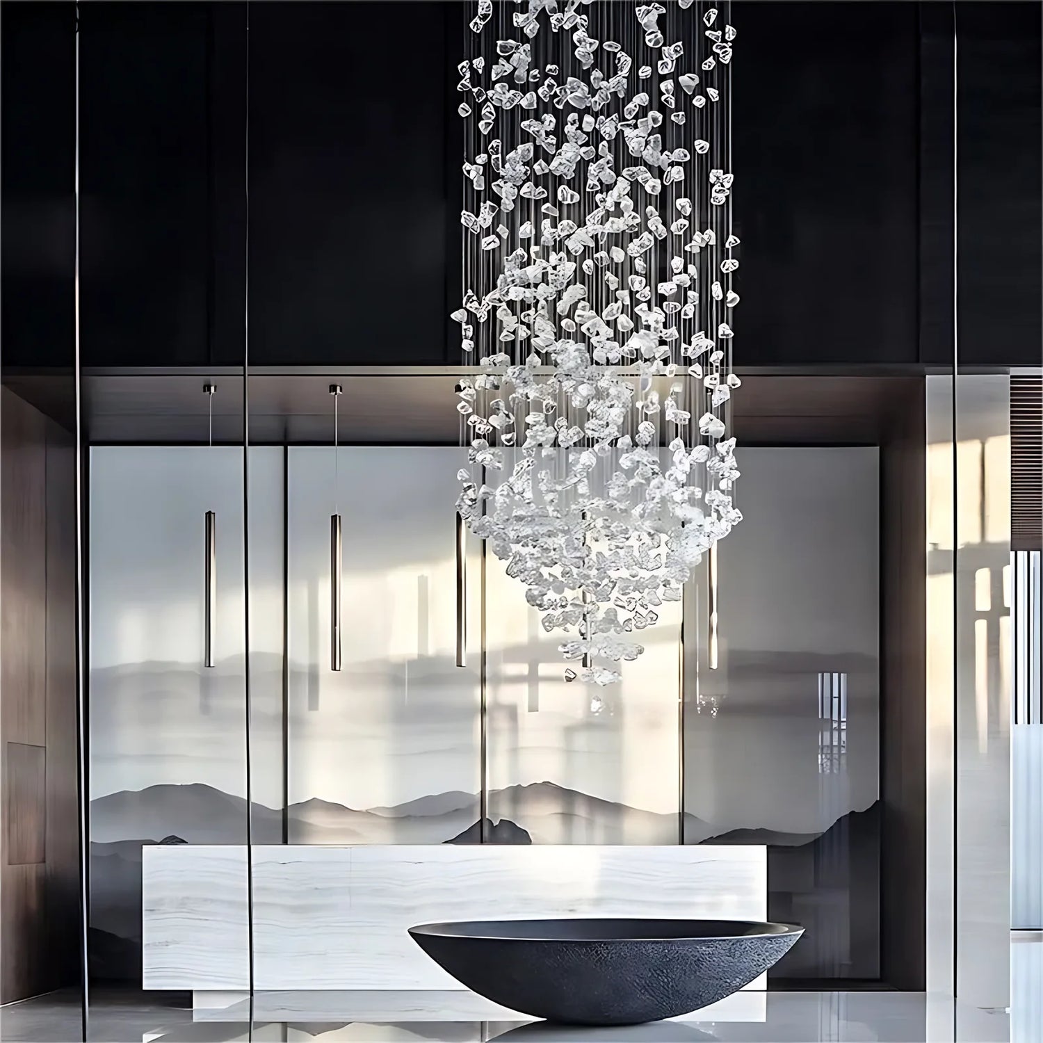 Clear_Stone_Falls_Chandelier_8