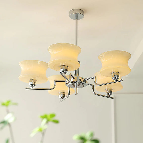 Cream_Metal_Glass_Chandelier_1