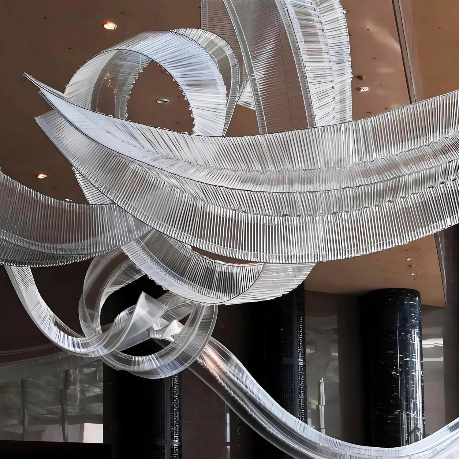 Customized_Glass_Ribbons_Chandelier_02