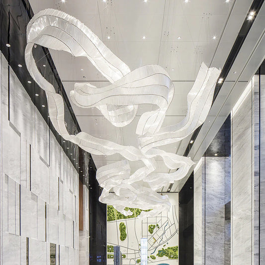 Customized_Glass_Ribbons_Chandelier_04