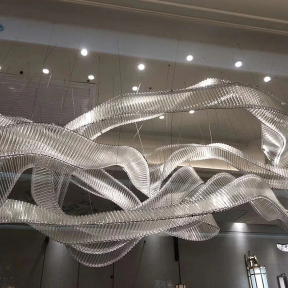 Customized_Glass_Ribbons_Chandelier_05