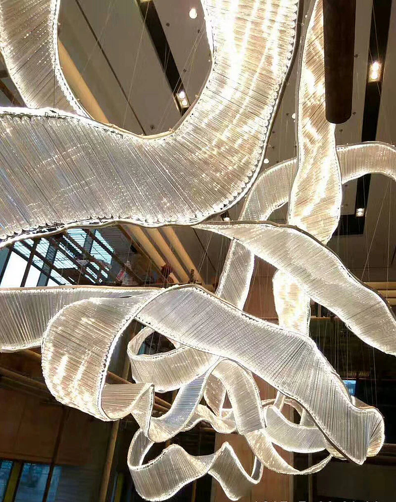 Customized_Glass_Ribbons_Chandelier_07