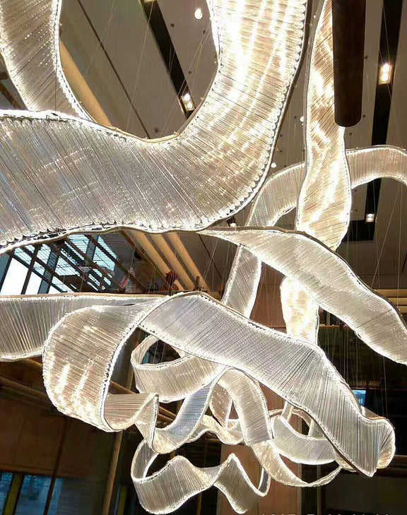 Customized_Glass_Ribbons_Chandelier_07