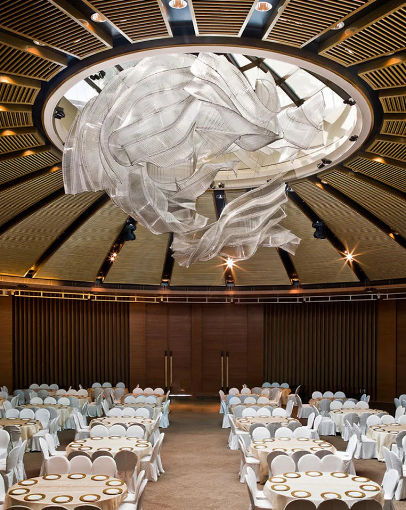 Customized_Glass_Ribbons_Chandelier_08