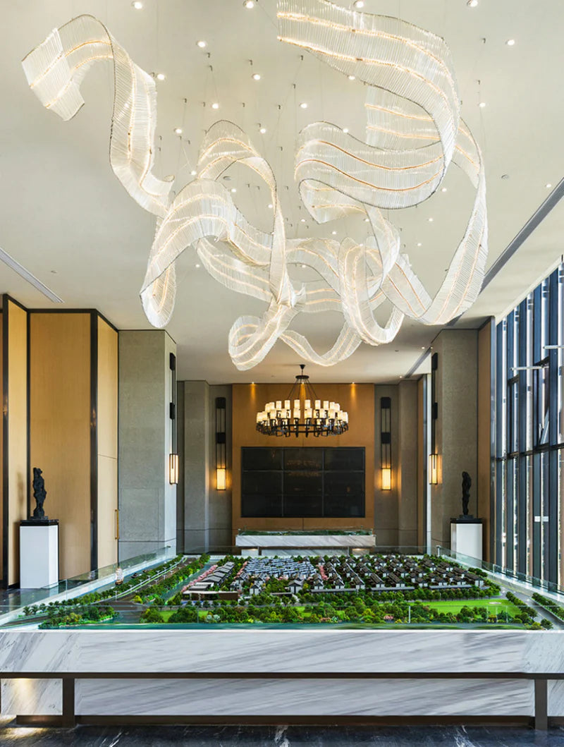 Customized_Glass_Ribbons_Chandelier_10