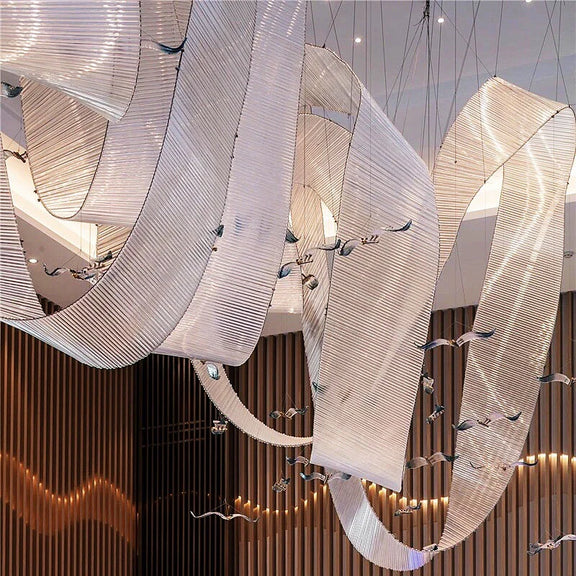 Customized_Glass_Ribbons_Chandelier_11