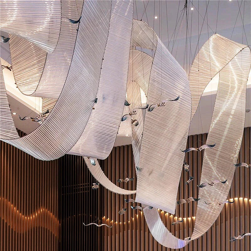 Customized_Glass_Ribbons_Chandelier_11