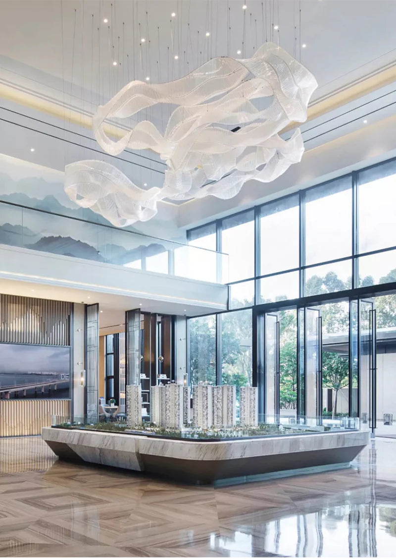 Customized_Glass_Ribbons_Chandelier_12