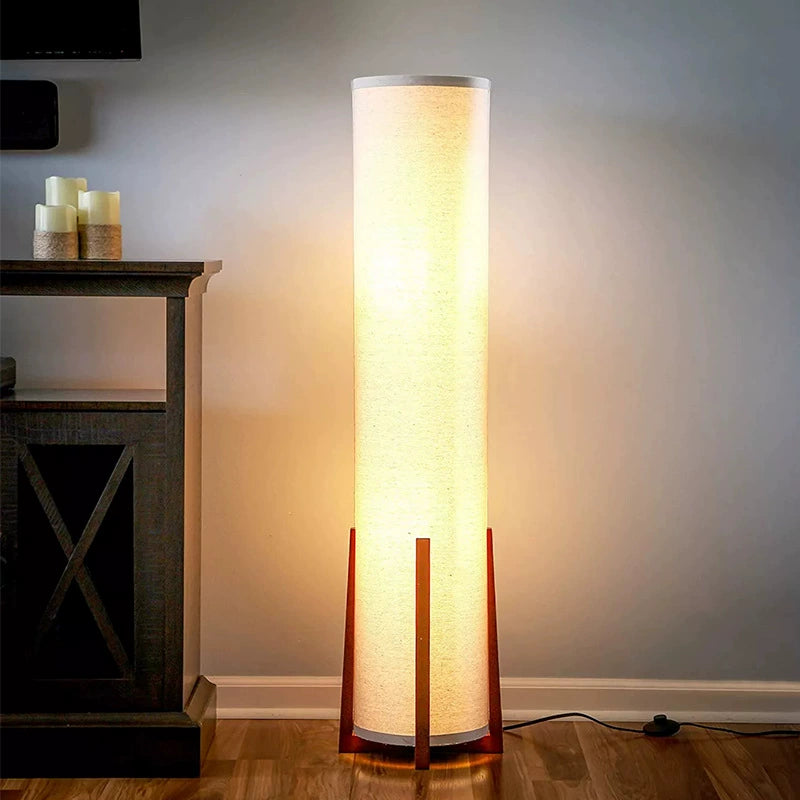 Fabric Pillar Floor Lamp 1