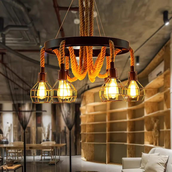 Farmhouse_Wheel_Hemp_Rope_Chandelier_1