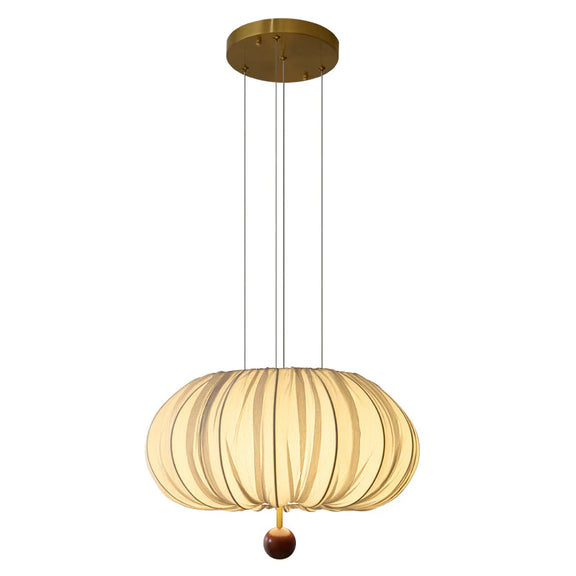 French_Pleated_Fabric_Pendant_Light_9