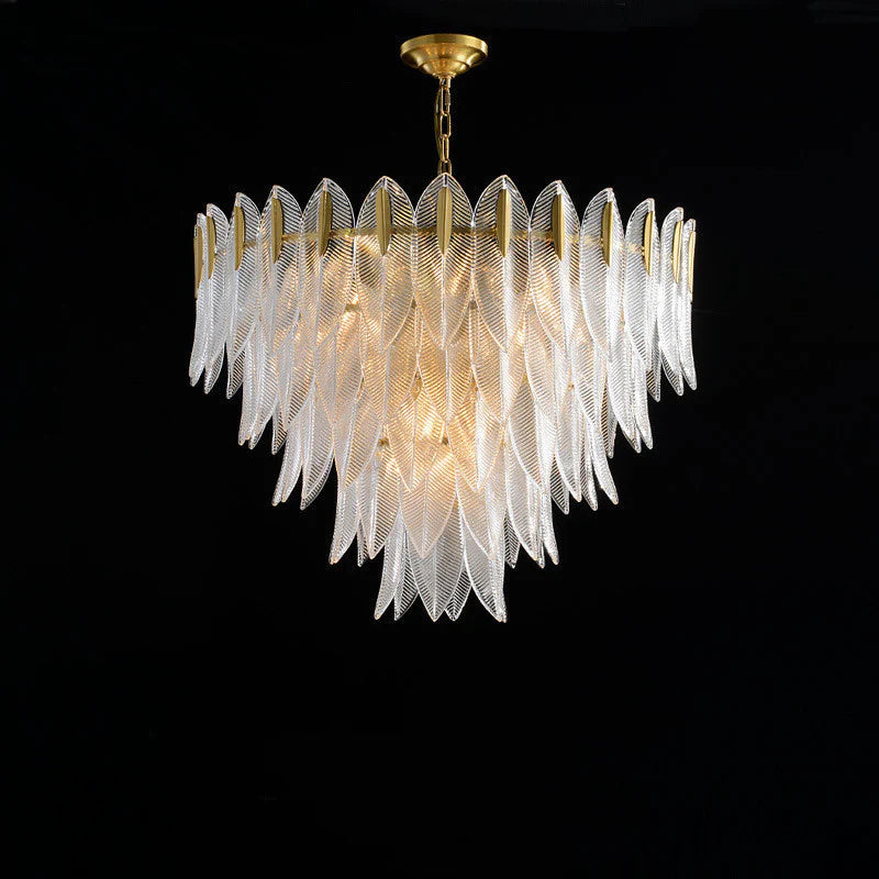 Glass Frond Chandelier 1
