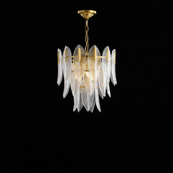 Glass Frond Chandelier 5