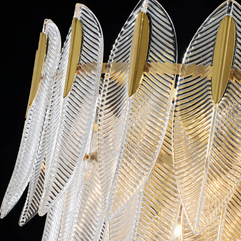 Glass Frond Chandelier 7