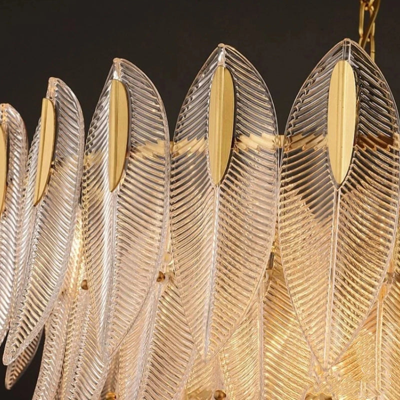 Glass Frond Chandelier 8