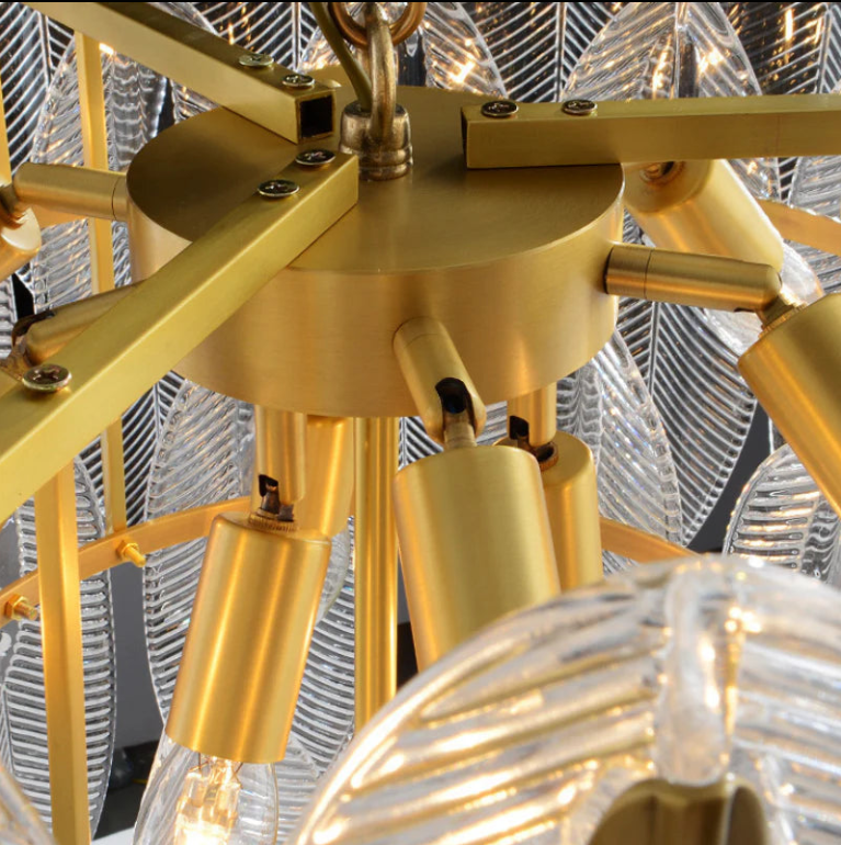 Glass Frond Chandelier 9