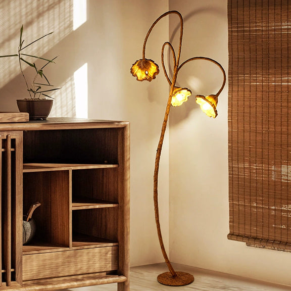 Japanese Lotus Floor Lamp 1