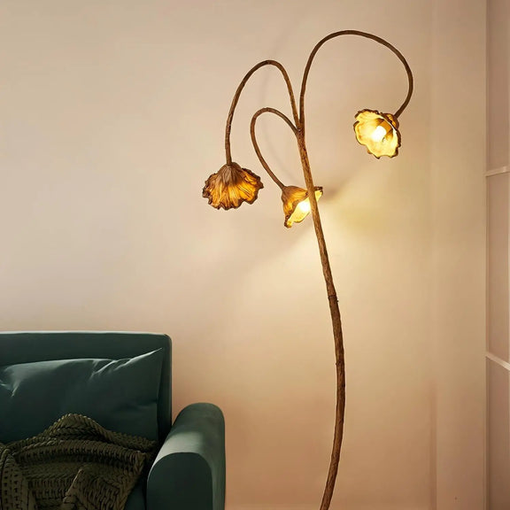 Japanese Lotus Floor Lamp 4