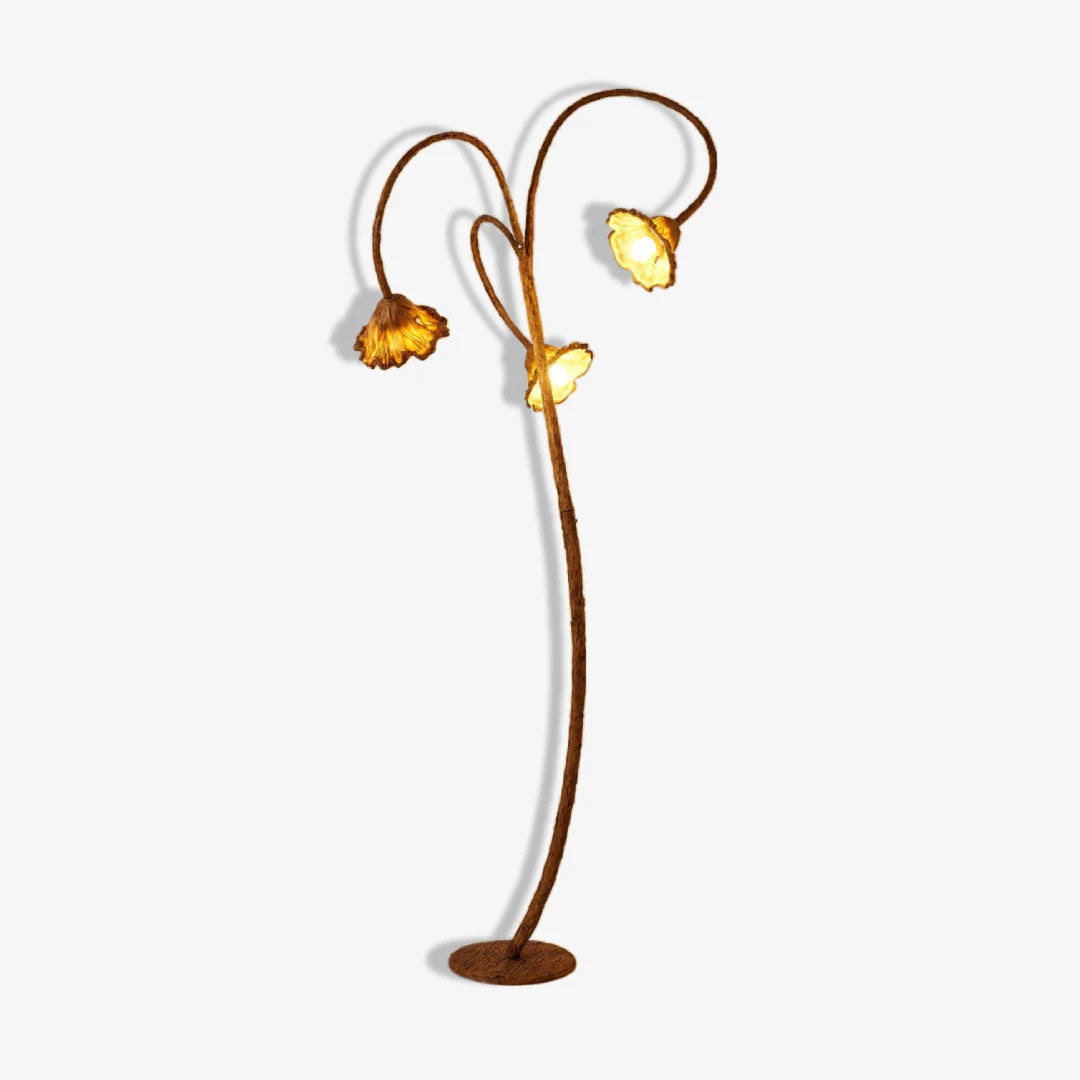 Japanese Lotus Floor Lamp 8