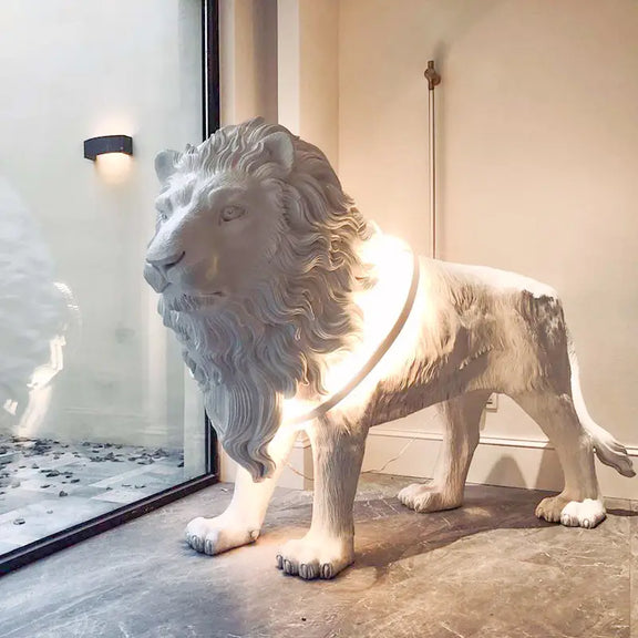 Lion Sculpture Floor Lamp 1