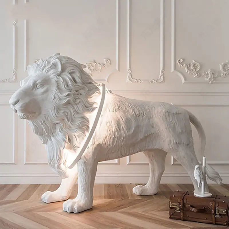 Lion Sculpture Floor Lamp 2