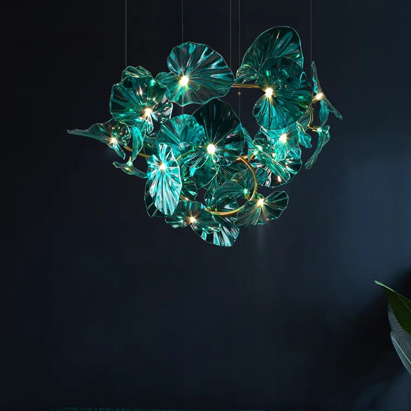 Lotus_Leaf_Glass_Chandelier_01