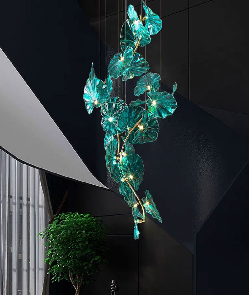 Lotus_Leaf_Glass_Chandelier_09