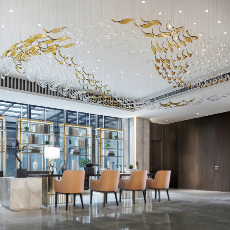 Modern_Glass_Ribbons_Chandelier_3