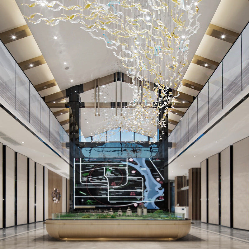 Modern_Glass_Ribbons_Chandelier_5