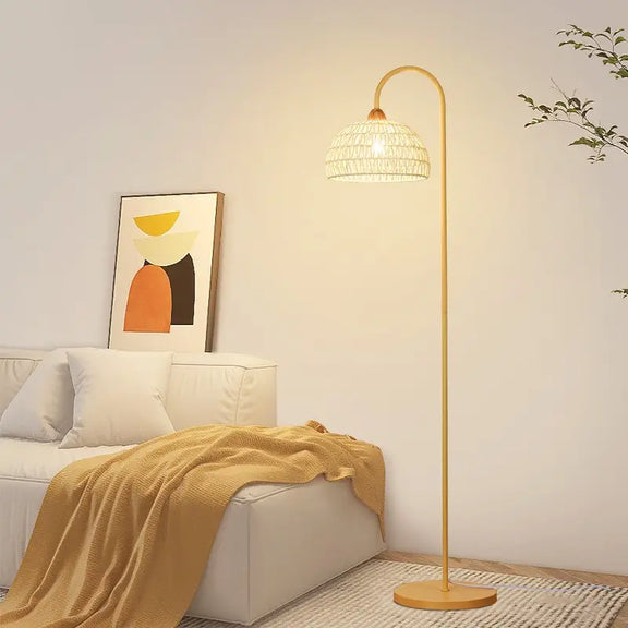 Rattan Arch Floor Lamp 1