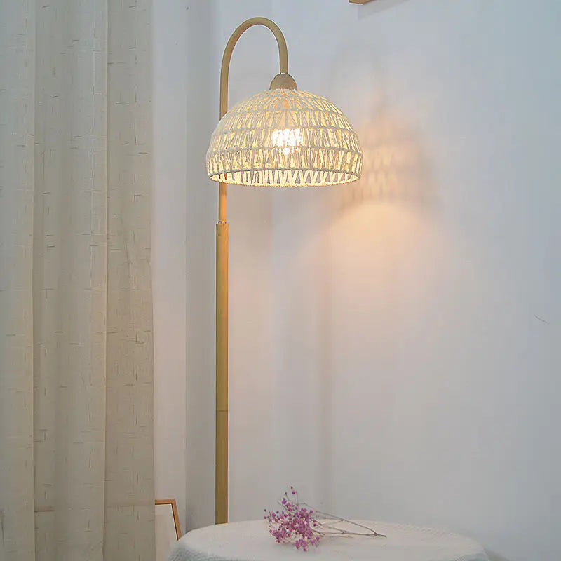 Rattan Arch Floor Lamp 4