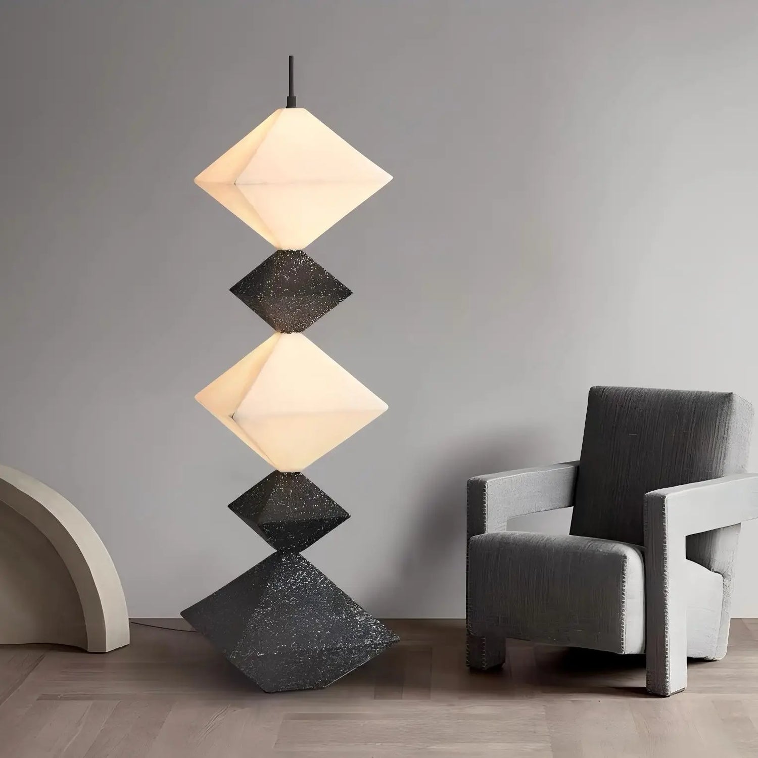 Rhombus Cube Floor Lamp 2