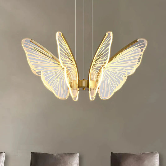 Image Ribbed Butterfly Chandelier