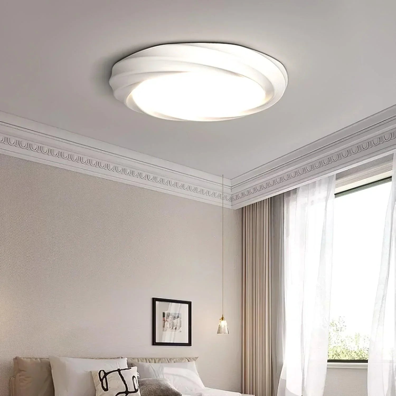 Simple_Cream_Ceiling_Light_3