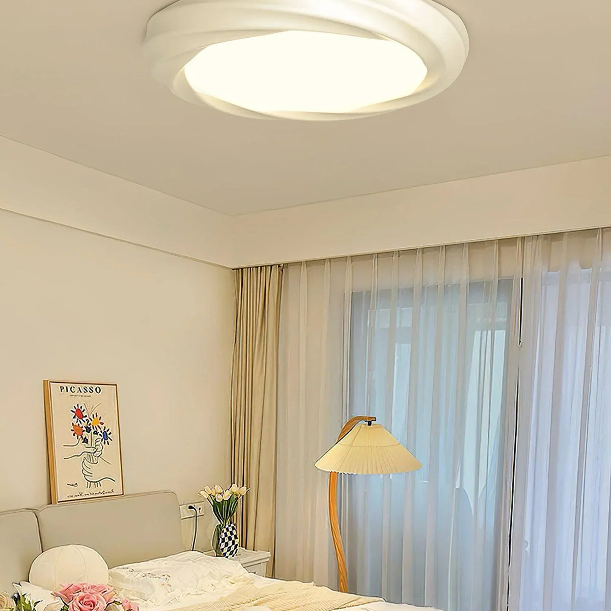 Simple_Cream_Ceiling_Light_9