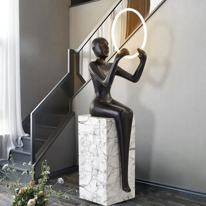 Sitting Sculpture Floor Lamp 3