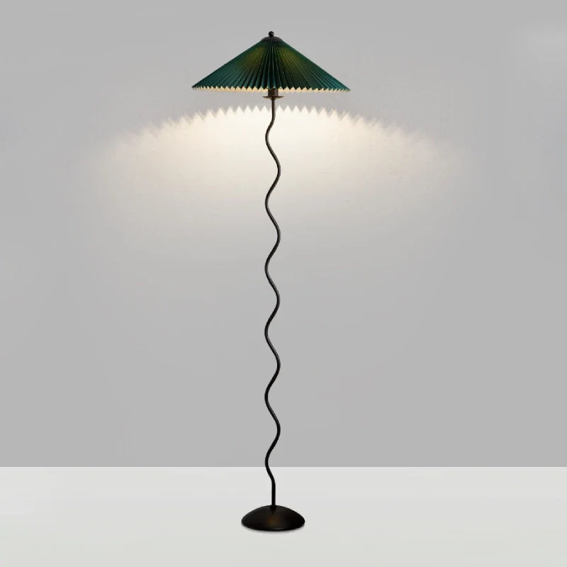 Squiggle Floor Lamp Dark Green