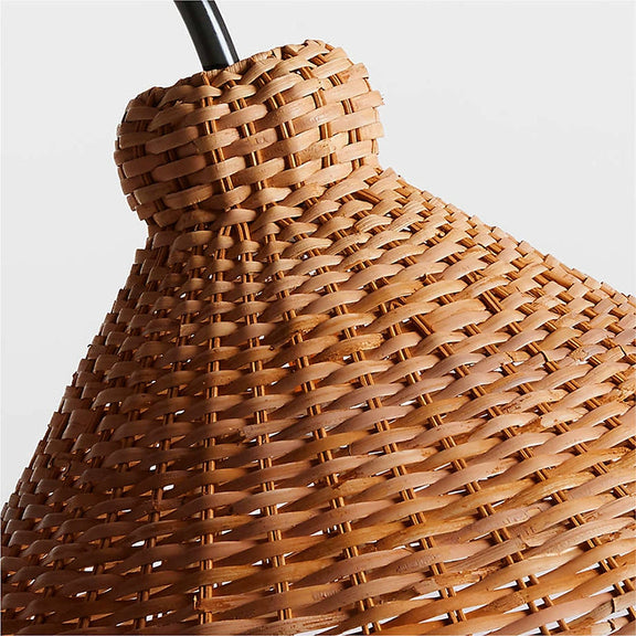 Tripod Rattan Floor Lamp 10